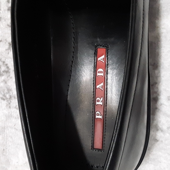🔥🔥PRADA Men's logo loafers black size 8 US MSRP $695🔥🔥 - Picture 7 of 11